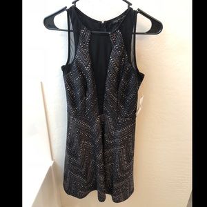 Black and gold sparkle dress